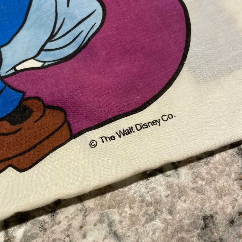 Vintage Mickey and Friends ABC's Alphabet full size fitted sheet and pillowcase